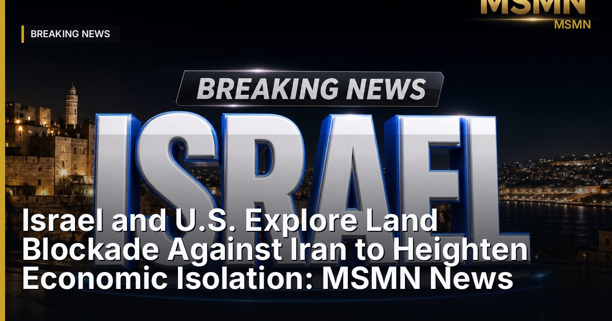Geopolitical Tensions — Israel — Open Graph