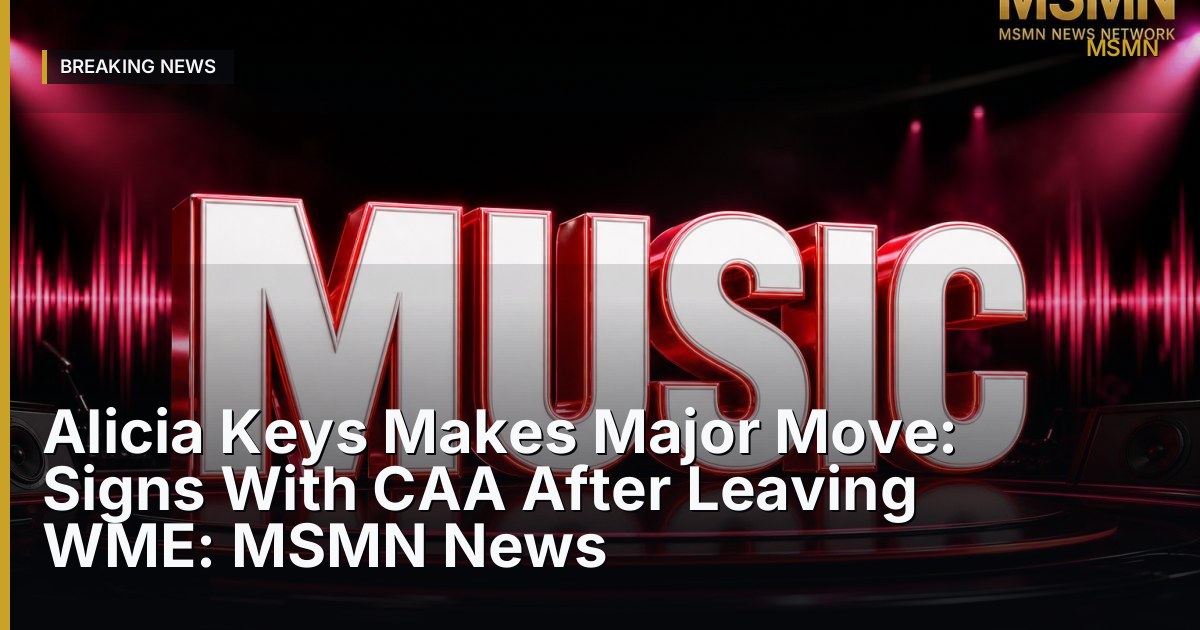 Alicia Keys signs with CAA — unspecified — Open Graph