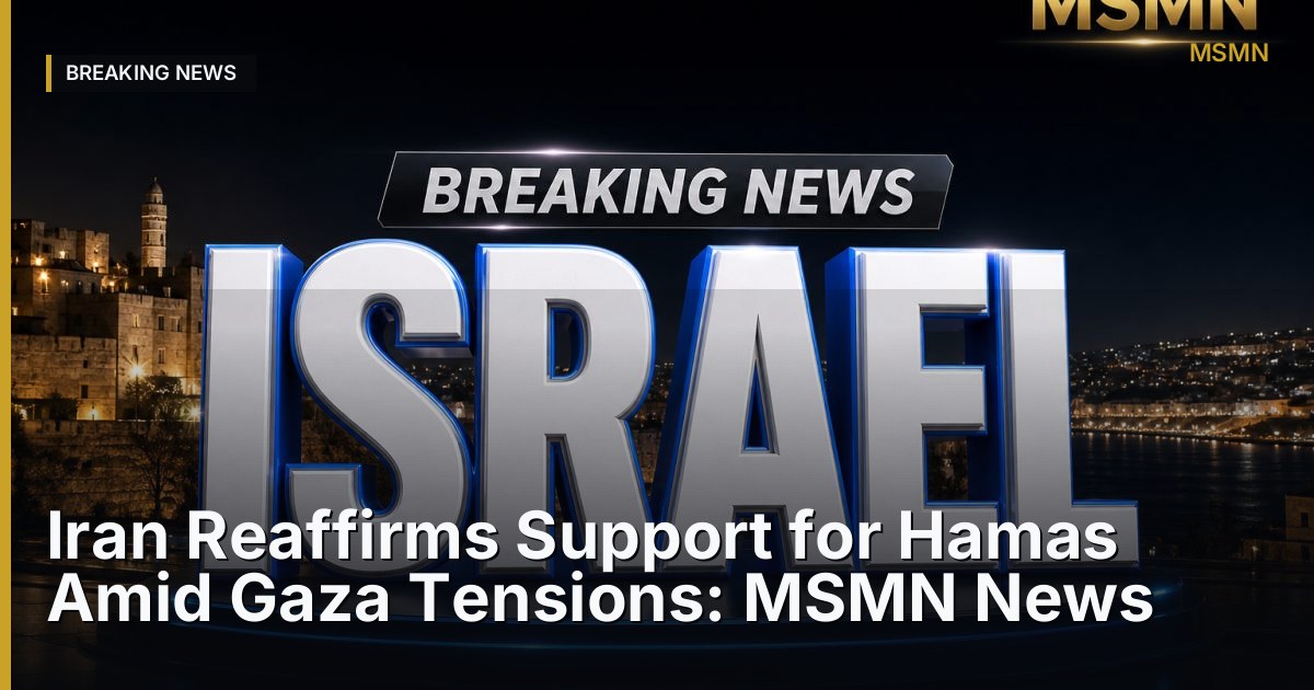 Iran's Support for Hamas — Gaza — Open Graph