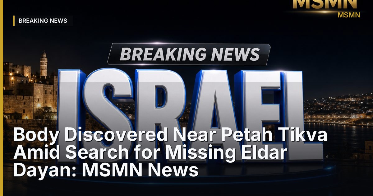 Missing Person Case — Petah Tikva — Open Graph