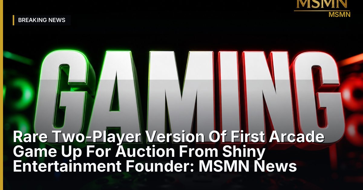 Auction of historical arcade game — United States — Open Graph