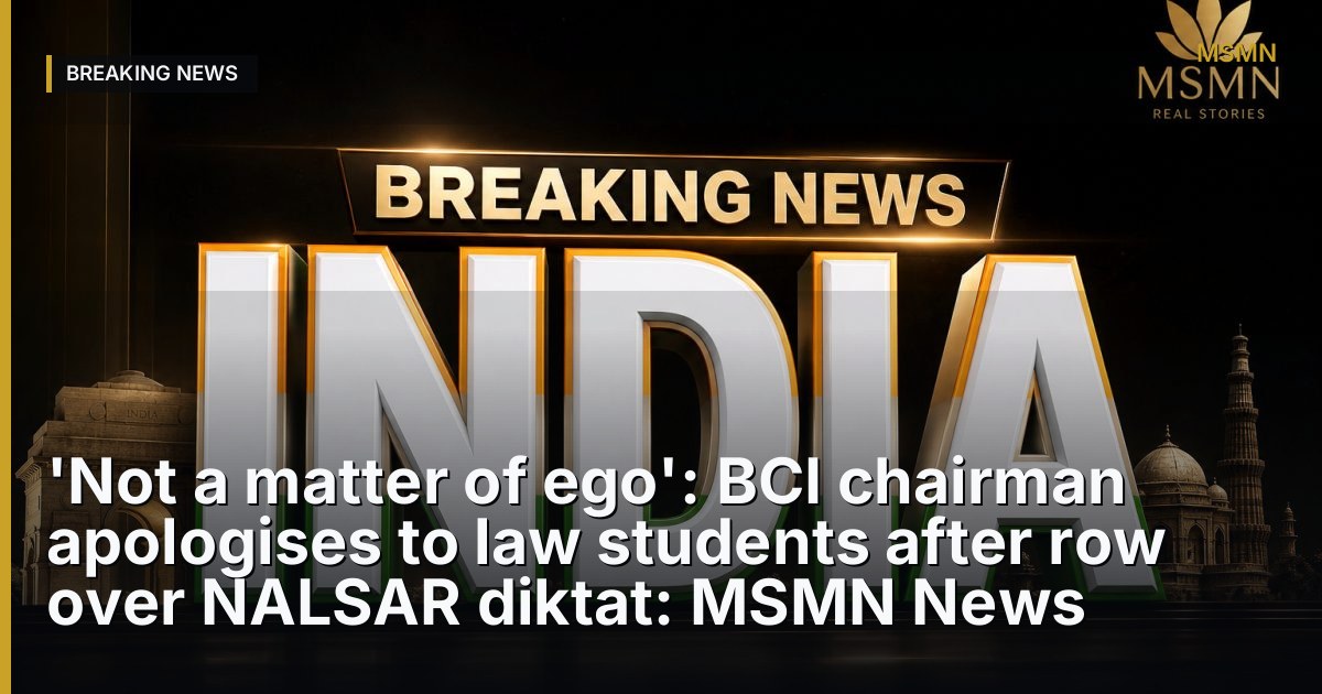 BCI chairman's apology — India — Open Graph