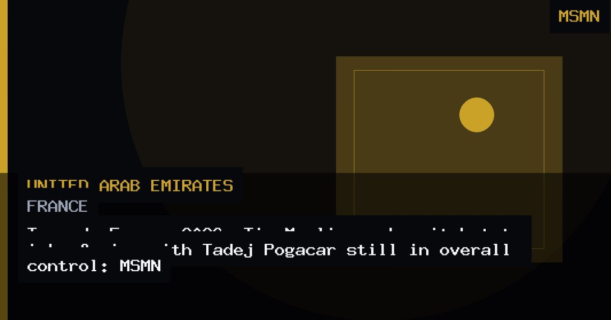 Tour de France 2026: Tim Merlier makes it hat-trick of wins with Tadej Pogacar still in overall control: MSMN — France — Open Graph