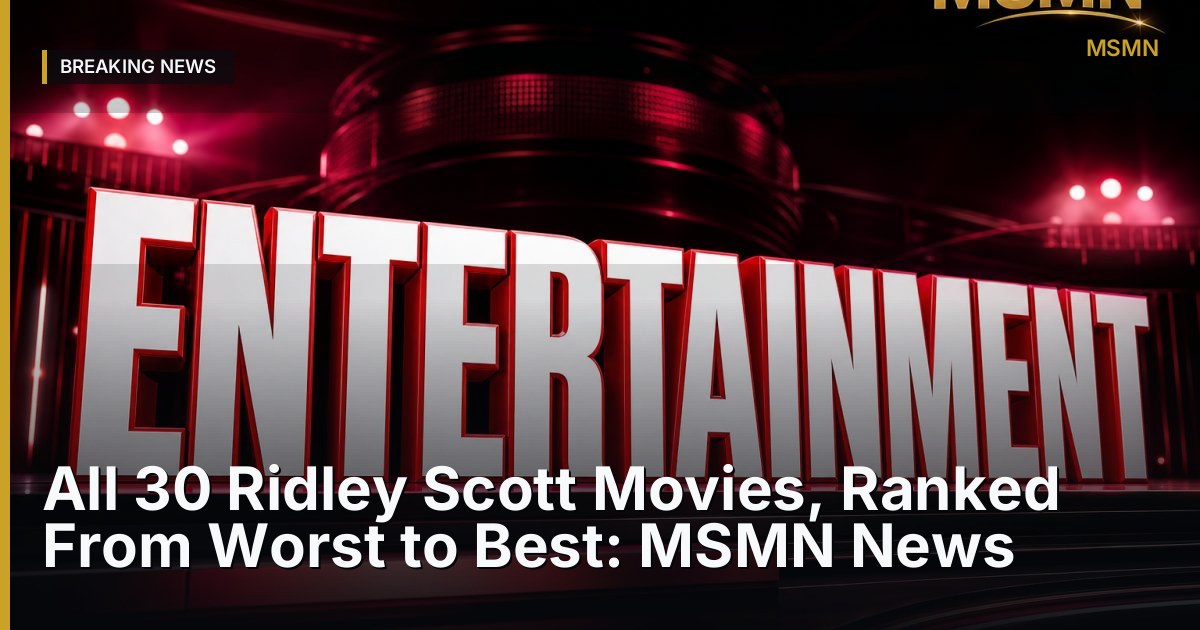Ridley Scott's Filmography — United States — Open Graph