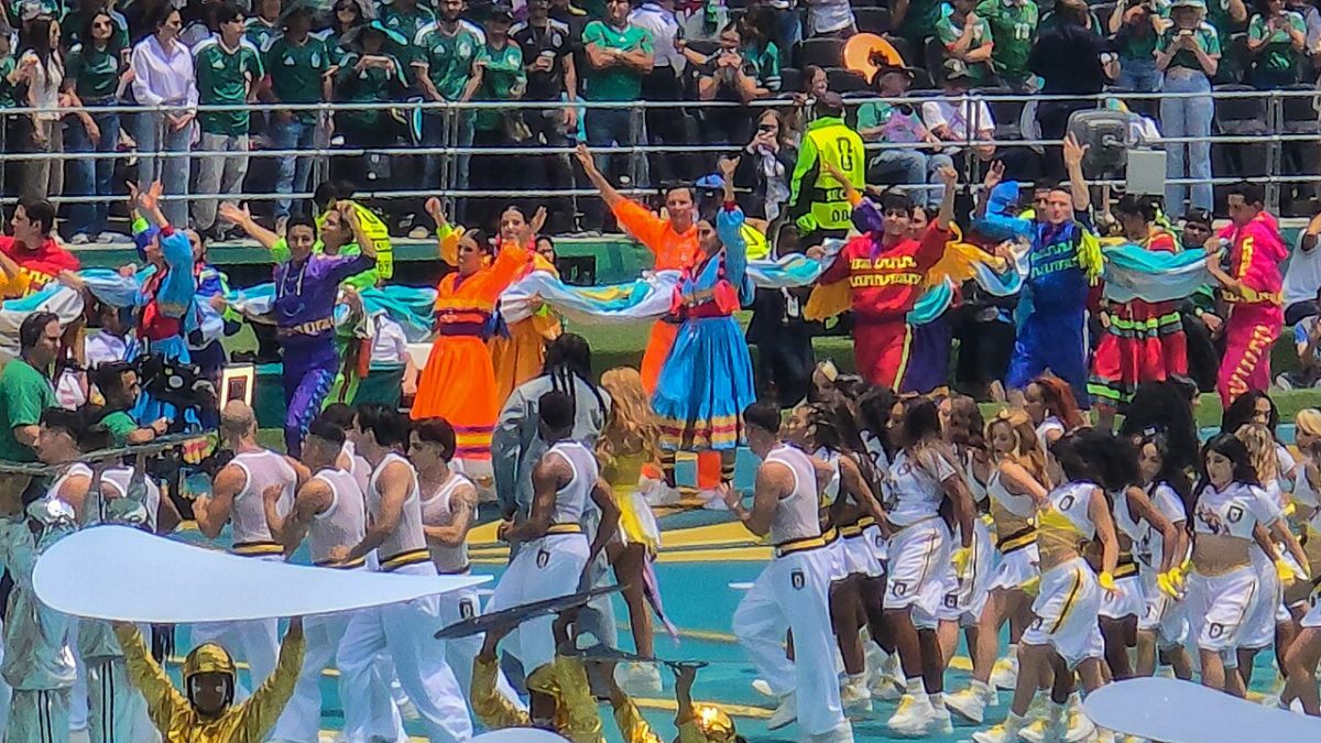 Shakira and Burna Boy at the opening ceremony of the 2026 World Cup