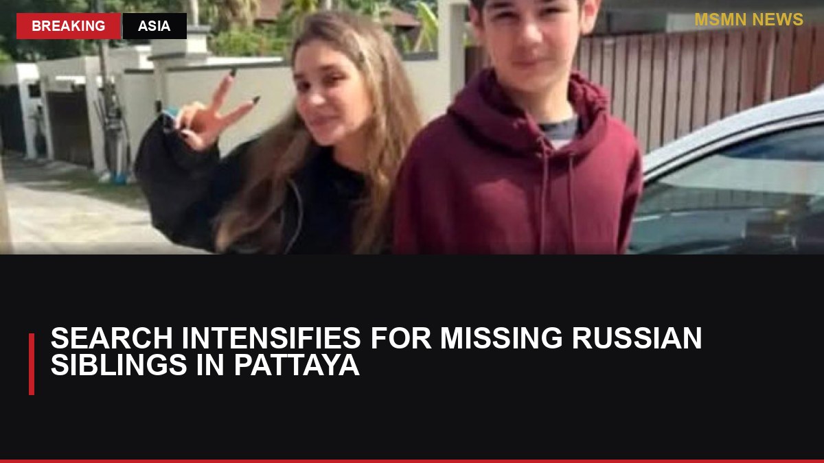 Search Intensifies for Missing Russian Siblings in Pattaya: MSMN News — image from Bangkok Post