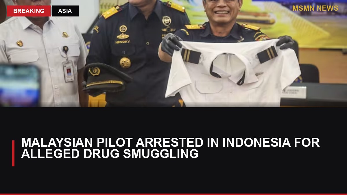 Malaysian Pilot Arrested in Indonesia for Alleged Drug Smuggling: MSMN News — image from Channel News Asia