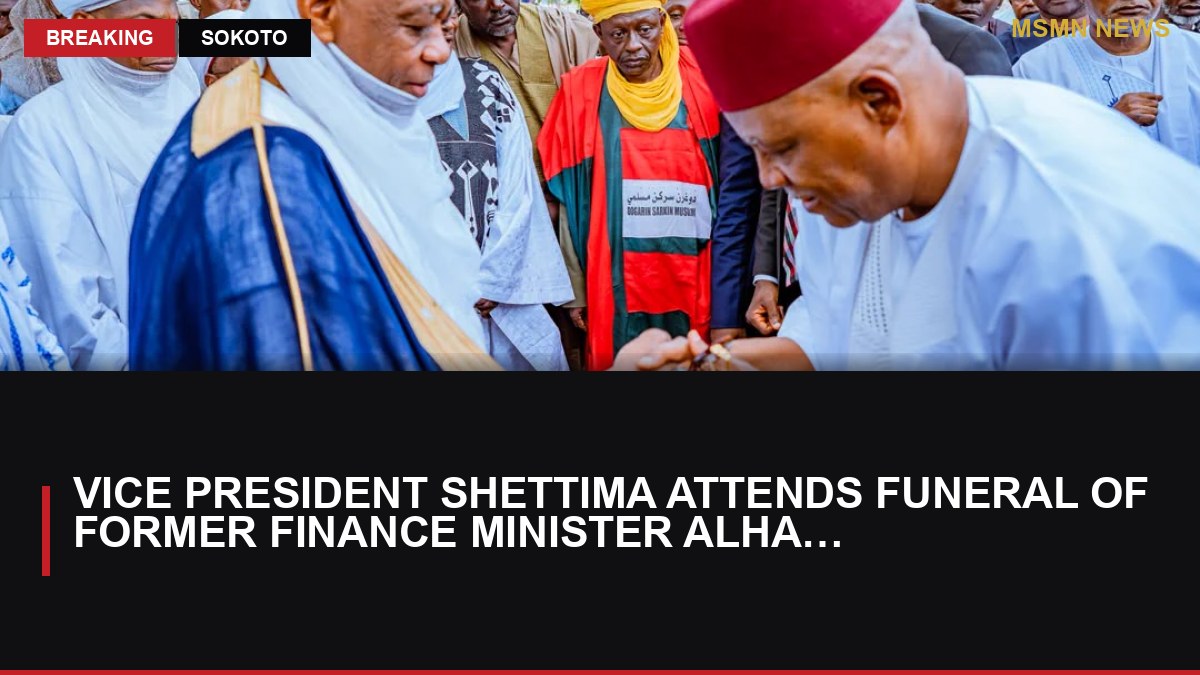 Vice President Shettima Attends Funeral of Former Finance Minister Alhaji Alhaji: MSMN News — image from ThisDay Nigeria