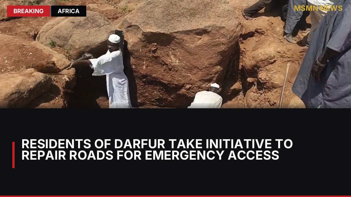 Residents of Darfur Take Initiative to Repair Roads for Emergency Access: MSMN News — image from Al Jazeera English