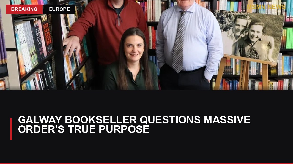 Galway Bookseller Questions Massive Order's True Purpose: MSMN News — image from RTE News