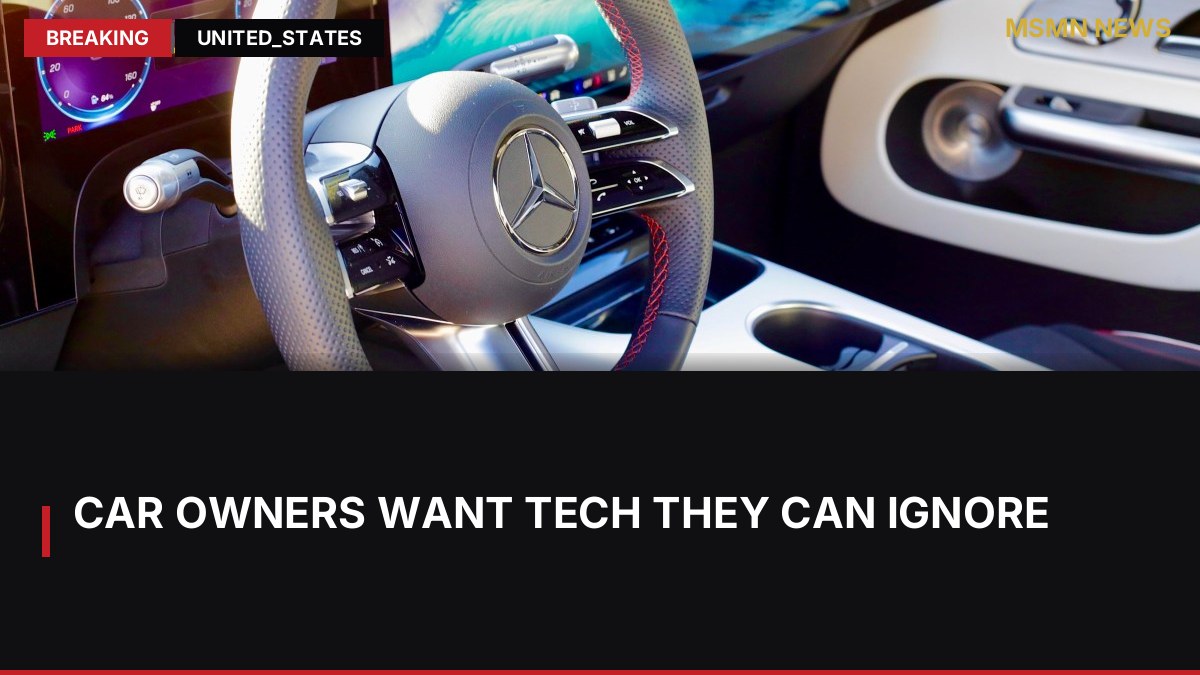 Car owners want tech they can ignore: MSMN News — image from The Verge