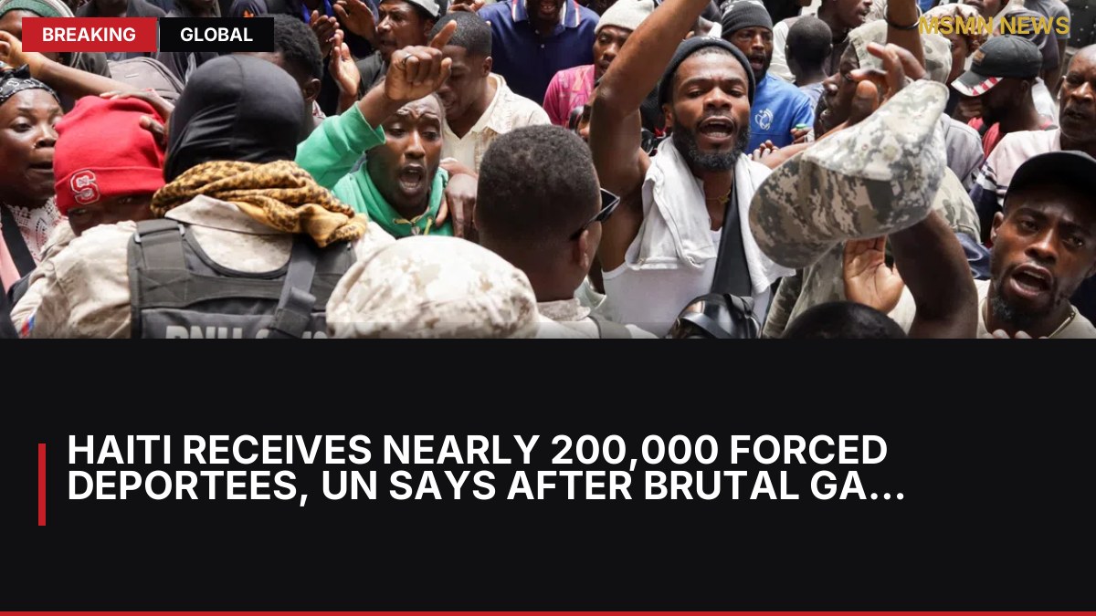 Haiti receives nearly 200,000 forced deportees, UN says after brutal gang killing: MSMN News — image from Straits Times World