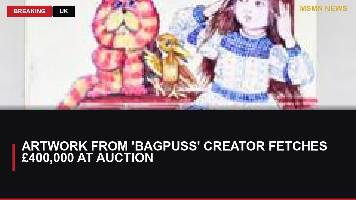 Artwork from 'Bagpuss' Creator Fetches £400,000 at Auction: MSMN News — image from BBC Entertainment