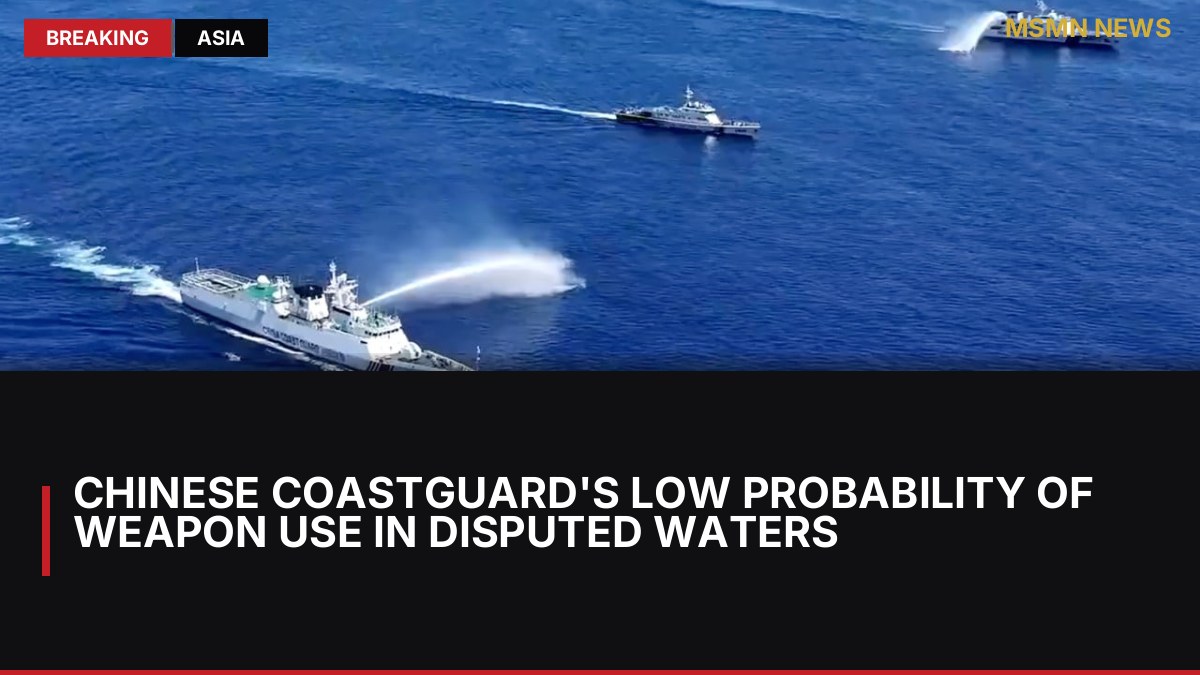 Chinese Coastguard's Low Probability of Weapon Use in Disputed Waters: MSMN News — image from SCMP China