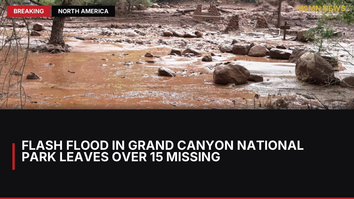 Flash Flood in Grand Canyon National Park Leaves Over 15 Missing: MSMN News — image from France24 English
