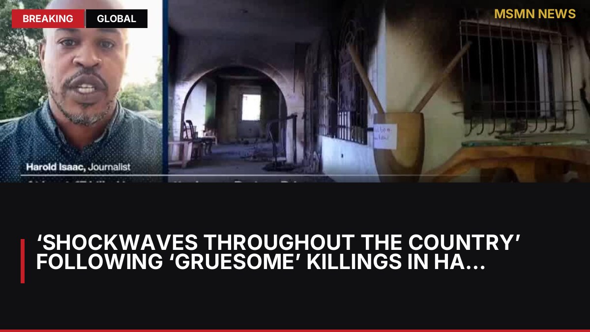 ‘Shockwaves throughout the country’ following ‘gruesome’ killings in Haitian mountain retreat: MSMN News — image from France24 English