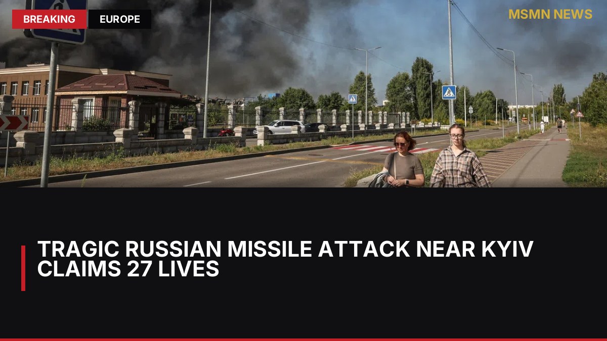 Tragic Russian Missile Attack Near Kyiv Claims 27 Lives: MSMN News — image from Straits Times World
