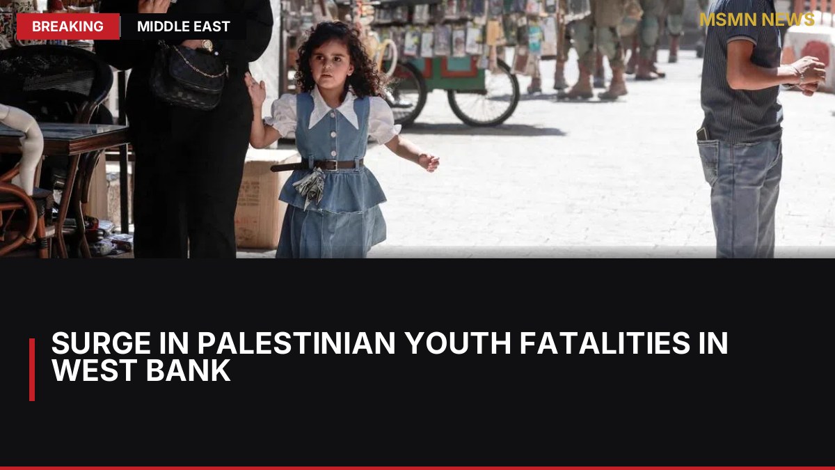 Surge in Palestinian Youth Fatalities in West Bank: MSMN News — image from Straits Times World