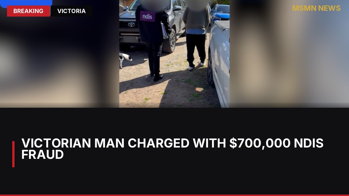 Victorian Man Charged with $700,000 NDIS Fraud: MSMN News — image from ABC Australia