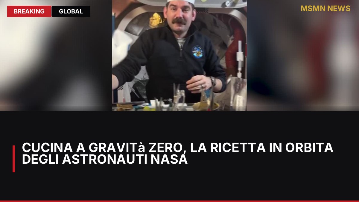 Cucina a gravità zero, la ricetta in orbita degli astronauti Nasa: MSMN News — image from ANSA Italy