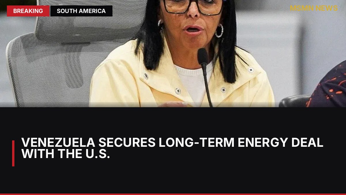 Venezuela Secures Long-Term Energy Deal with the U.S.: MSMN News — image from Straits Times World