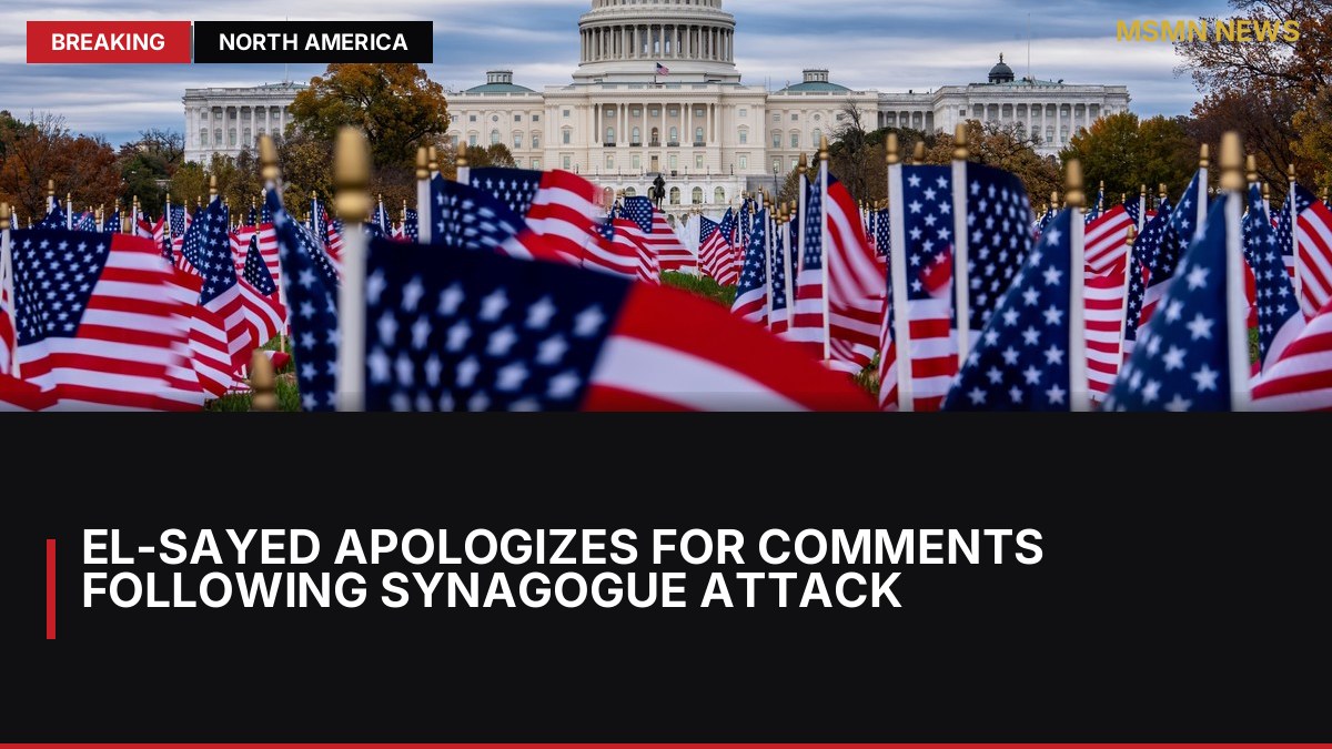 El-Sayed Apologizes for Comments Following Synagogue Attack: MSMN News — image from Clarin Argentina