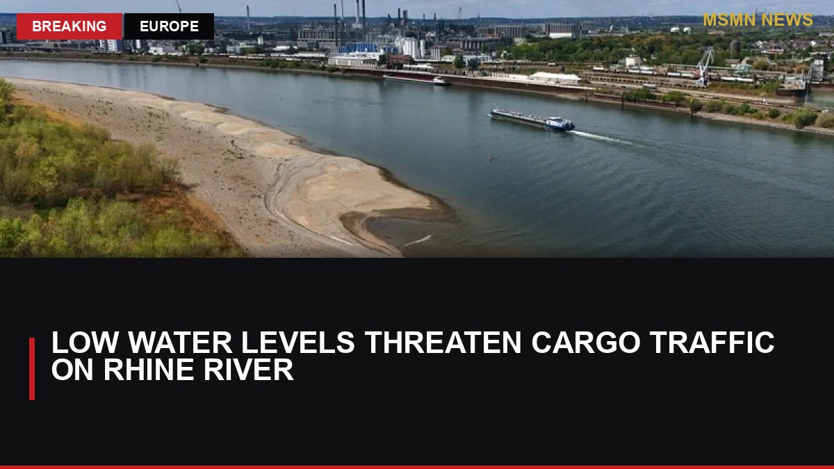 Low Water Levels Threaten Cargo Traffic on Rhine River: MSMN News — image from RTE News