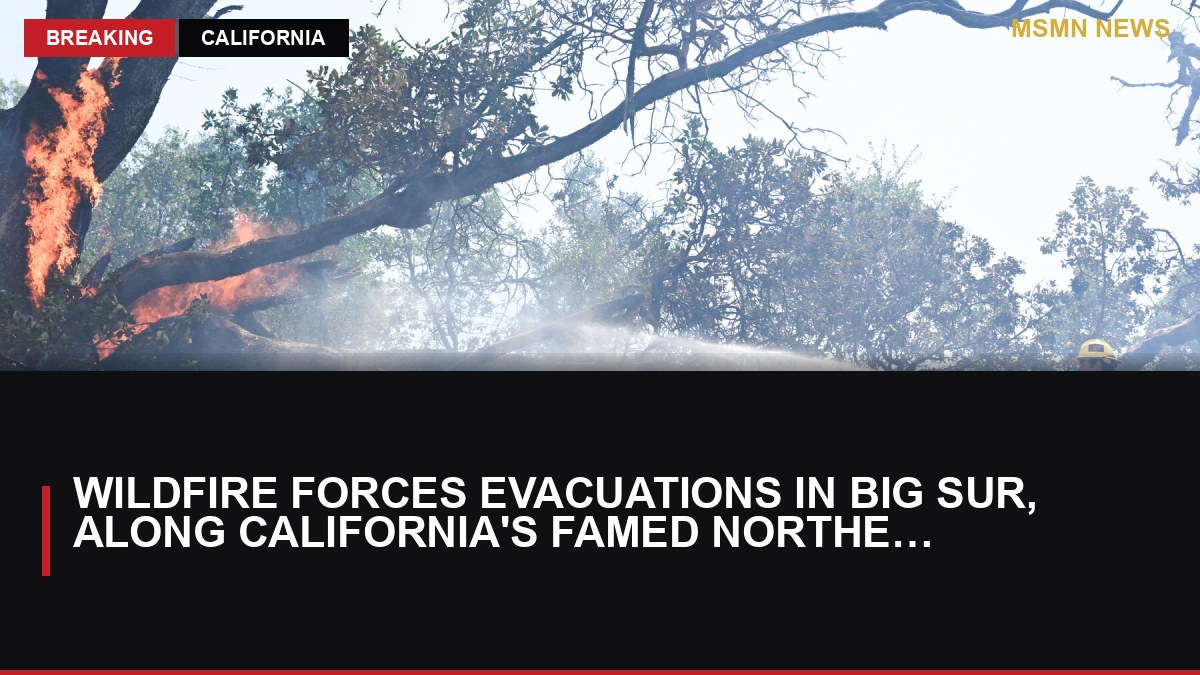 Wildfire Forces Evacuations in Big Sur, Along California's Famed Northern Coast: MSMN News — image from NYT US