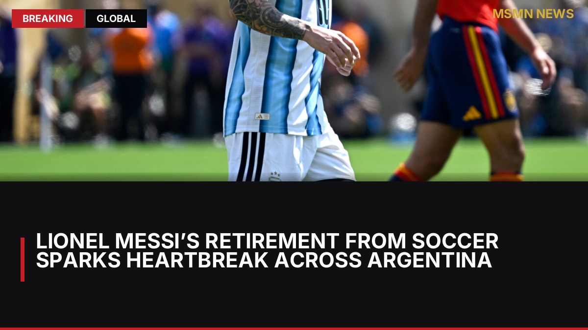 Lionel Messi’s Retirement From Soccer Sparks Heartbreak Across Argentina: MSMN News — image from NYT World