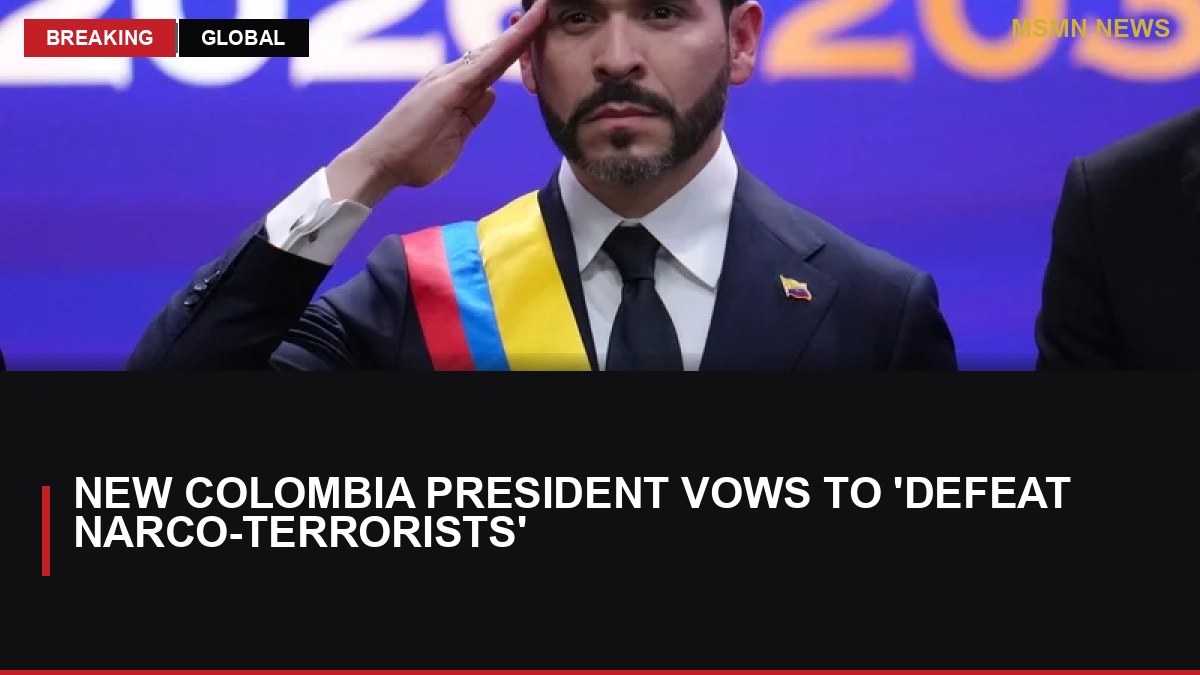 New Colombia president vows to 'defeat narco-terrorists': MSMN News — image from RTE News