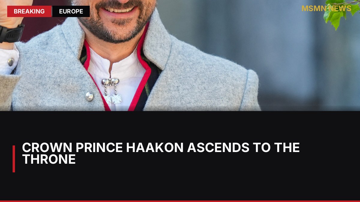 Crown Prince Haakon Ascends to the Throne: MSMN News — image from NYT World