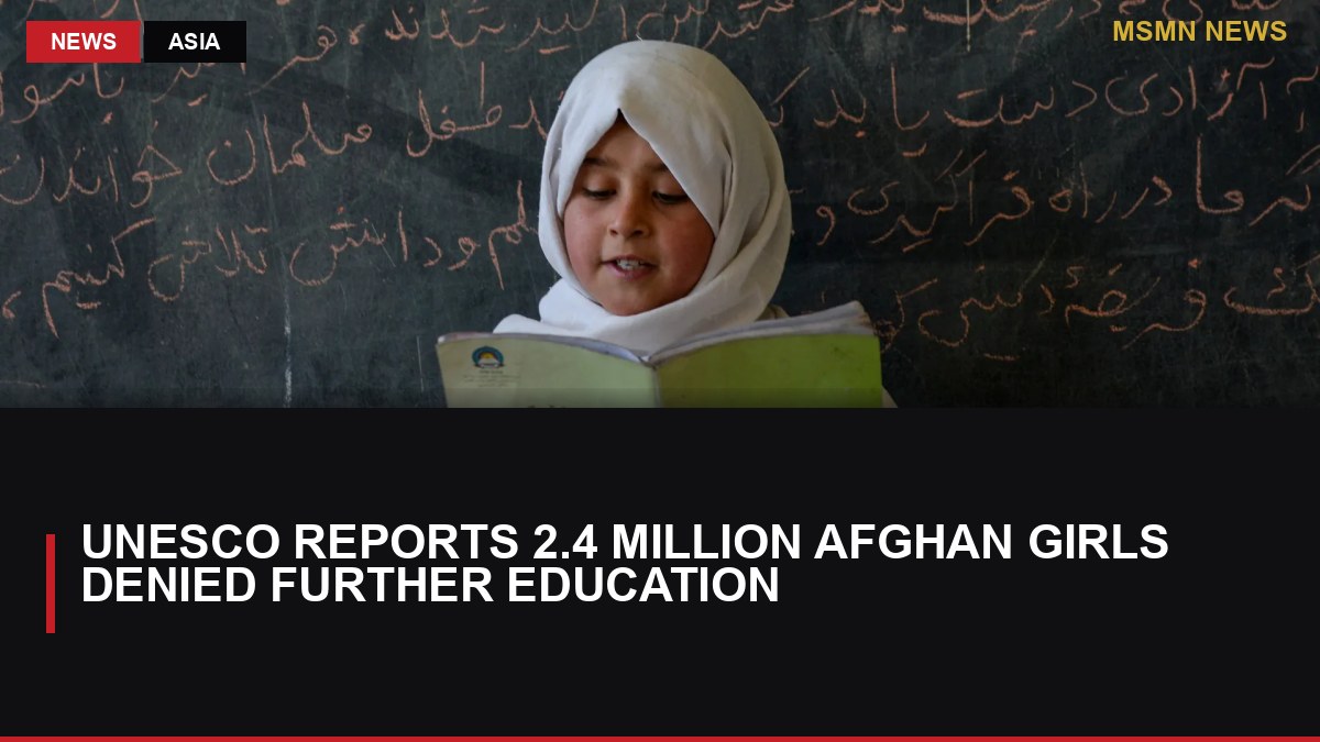 UNESCO Reports 2.4 Million Afghan Girls Denied Further Education: MSMN News — image from Al Jazeera English
