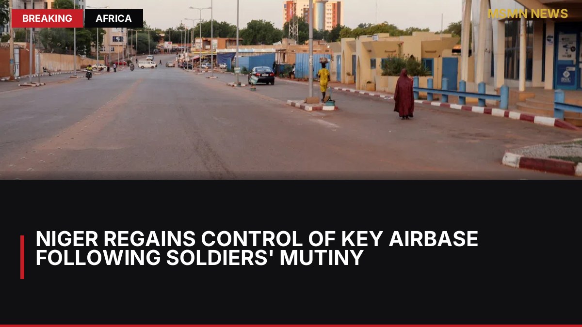 Niger Regains Control of Key Airbase Following Soldiers' Mutiny: MSMN News — image from Straits Times World