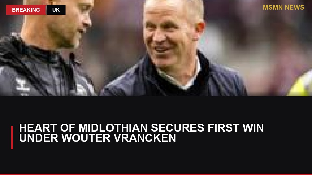 Heart of Midlothian Secures First Win Under Wouter Vrancken: MSMN News — image from BBC Sport