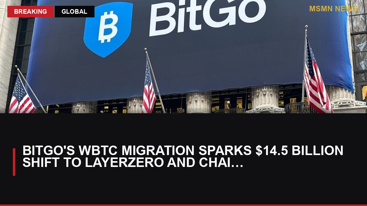 BitGo's WBTC Migration Sparks $14.5 Billion Shift to LayerZero and Chainlink: MSMN News — image from CoinDesk