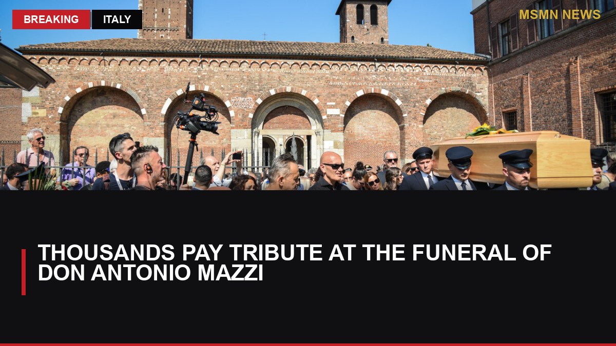 Thousands Pay Tribute at the Funeral of Don Antonio Mazzi: MSMN News — image from ANSA Italy
