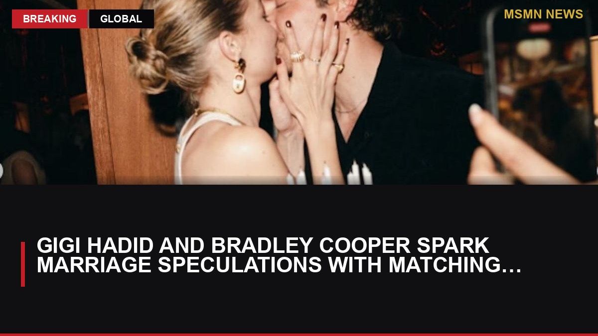 Gigi Hadid and Bradley Cooper Spark Marriage Speculations with Matching Rings: MSMN News — image from ComingSoon