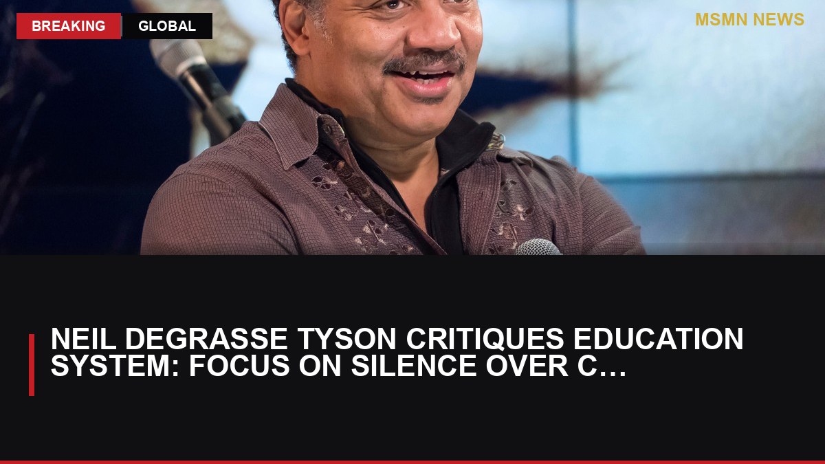 Neil deGrasse Tyson Critiques Education System: Focus on Silence Over Curiosity: MSMN News — image from Clarin Argentina