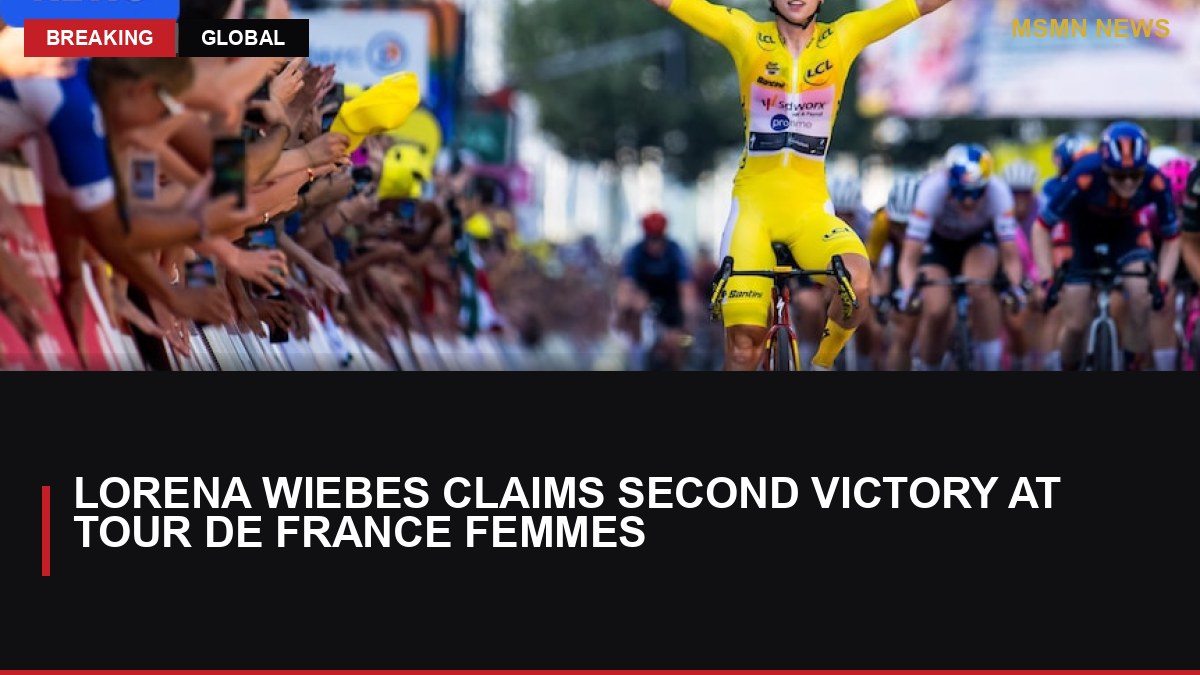Lorena Wiebes Claims Second Victory at Tour de France Femmes: MSMN News — image from ABC Australia