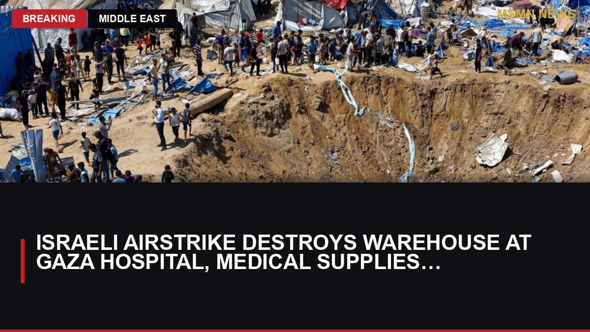 Israeli Airstrike Destroys Warehouse at Gaza Hospital, Medical Supplies Lost: MSMN News — image from Al Jazeera English