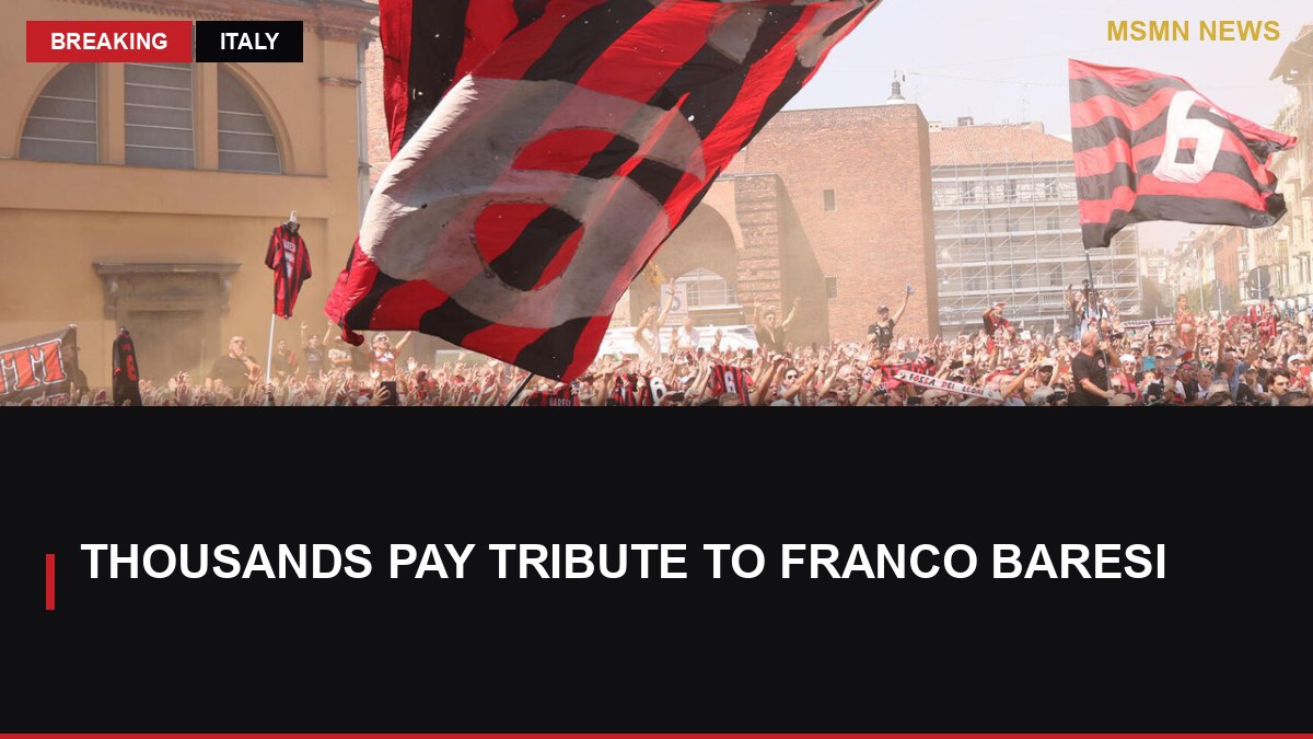 Thousands Pay Tribute to Franco Baresi: MSMN News — image from ANSA Italy