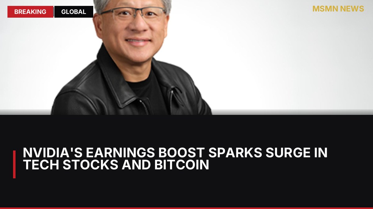 Nvidia's Earnings Boost Sparks Surge in Tech Stocks and Bitcoin: MSMN News — image from CoinDesk