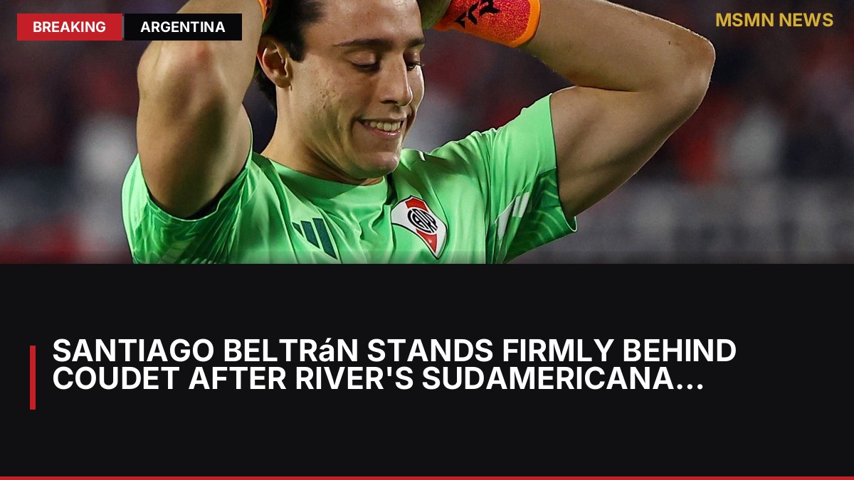 Santiago Beltrán Stands Firmly Behind Coudet After River's Sudamericana Exit: MSMN News — image from Clarin Argentina