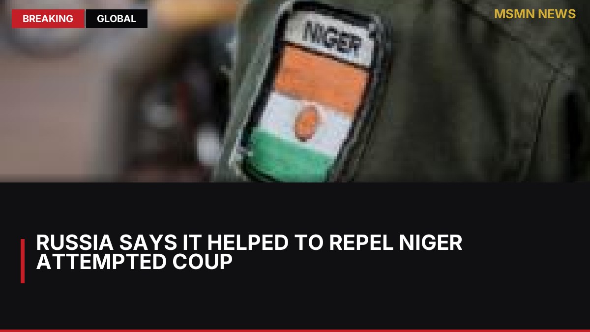 Russia says it helped to repel Niger attempted coup: MSMN News — image from BBC World