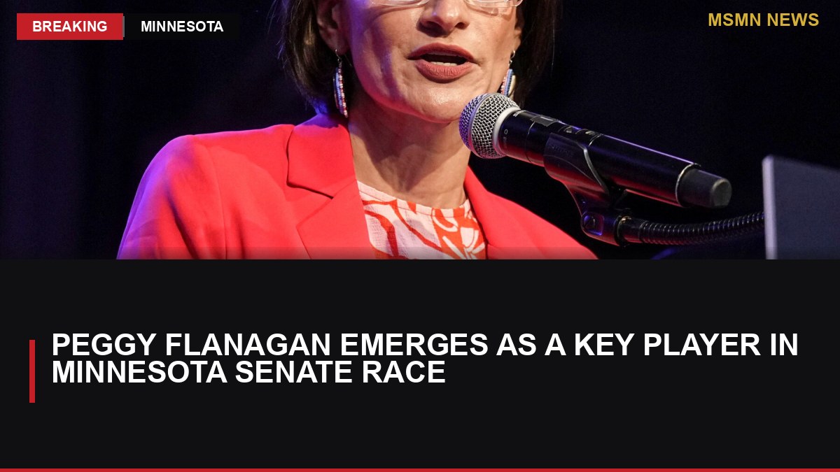 Peggy Flanagan Emerges as a Key Player in Minnesota Senate Race: MSMN News — image from NYT US