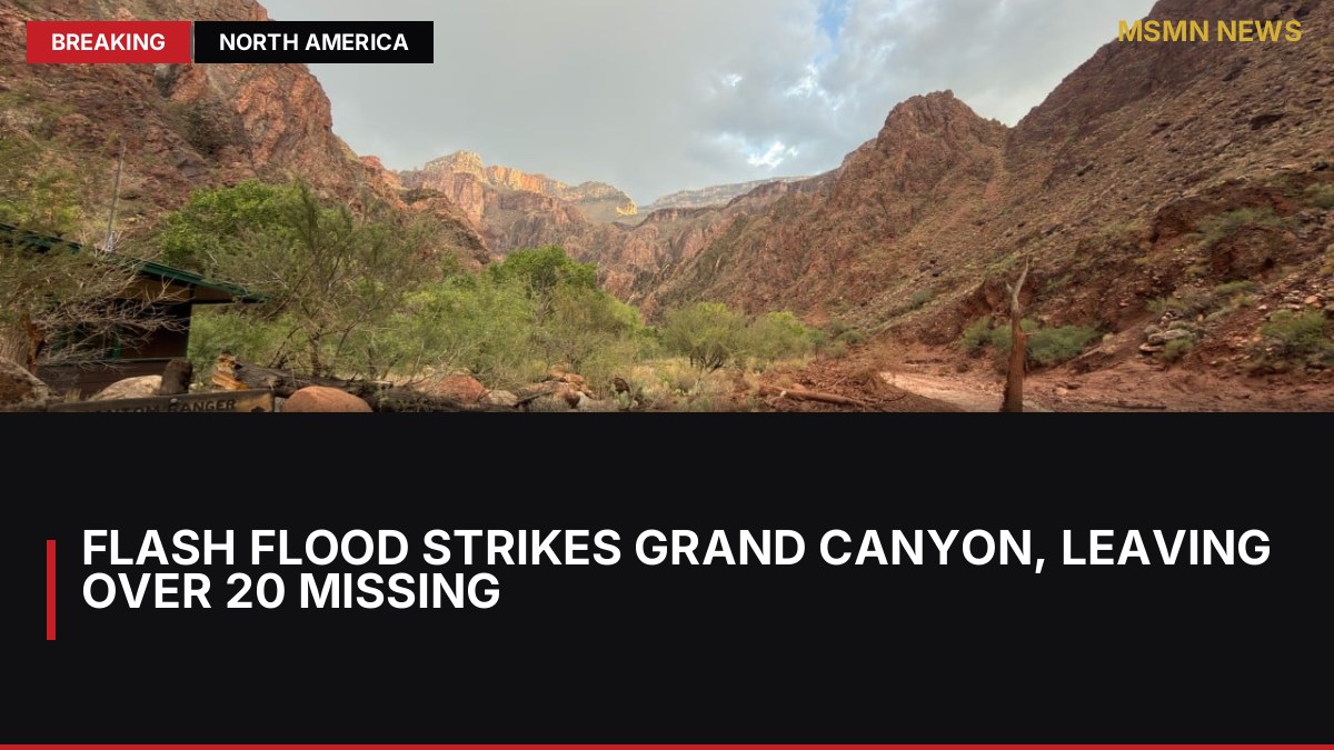 Flash Flood Strikes Grand Canyon, Leaving Over 20 Missing: MSMN News — image from SCMP China