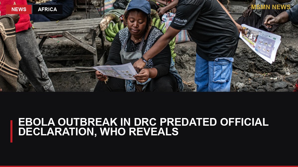 Ebola Outbreak in DRC Predated Official Declaration, WHO Reveals: MSMN News — image from Al Jazeera English