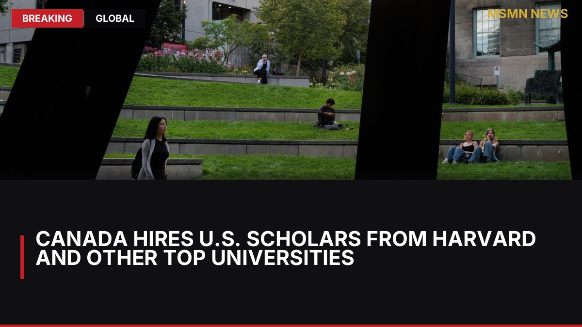 Canada Hires U.S. Scholars From Harvard and Other Top Universities: MSMN News — image from NYT World