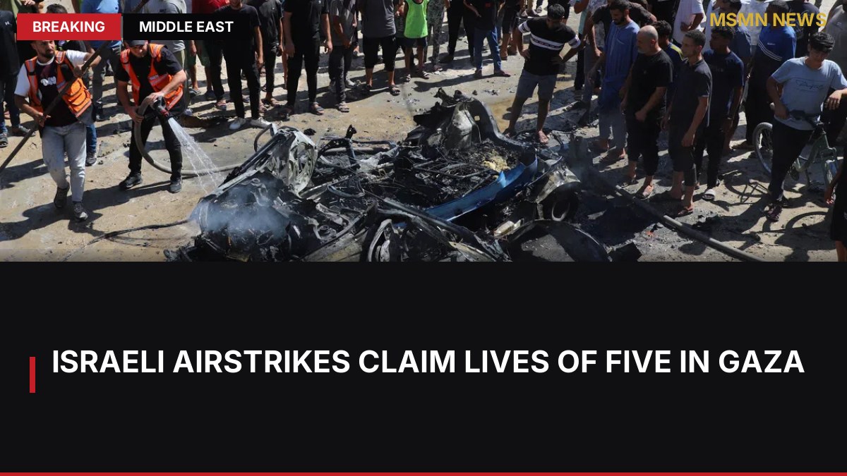 Israeli Airstrikes Claim Lives of Five in Gaza: MSMN News — image from Straits Times World