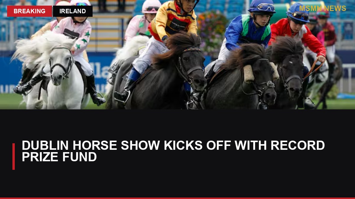 Dublin Horse Show Kicks Off with Record Prize Fund: MSMN News — image from Irish Times